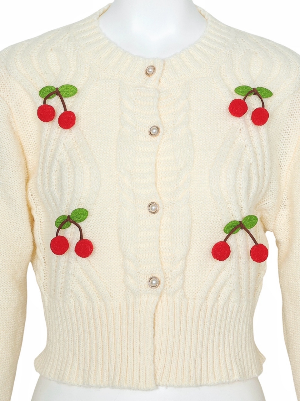 チェリーケーブルカーディガンIVORY スタイリングイメージ4