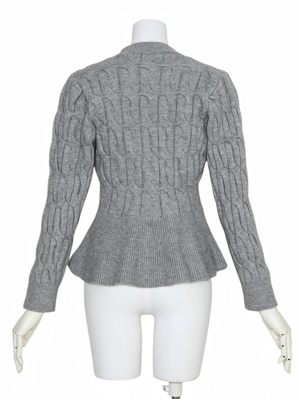 ソフィアペプラムカーディガンGRAY スタイリングイメージ4