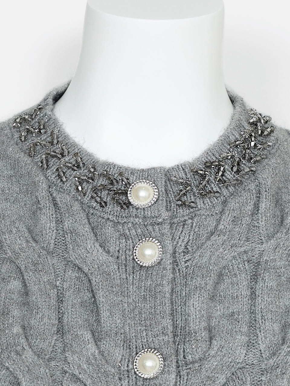 ソフィアペプラムカーディガンGRAY スタイリングイメージ5