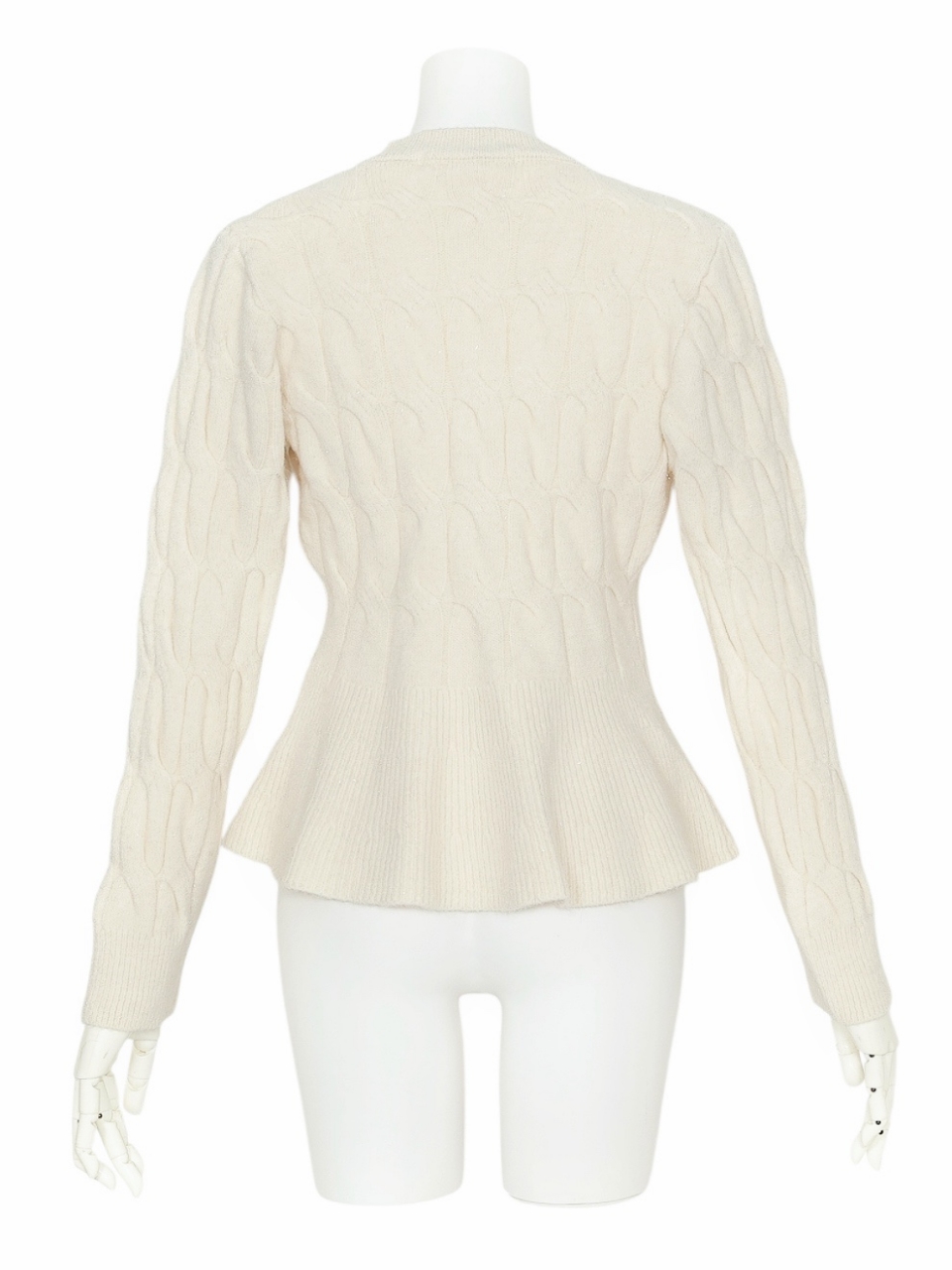 ソフィアペプラムカーディガンIVORY スタイリングイメージ3