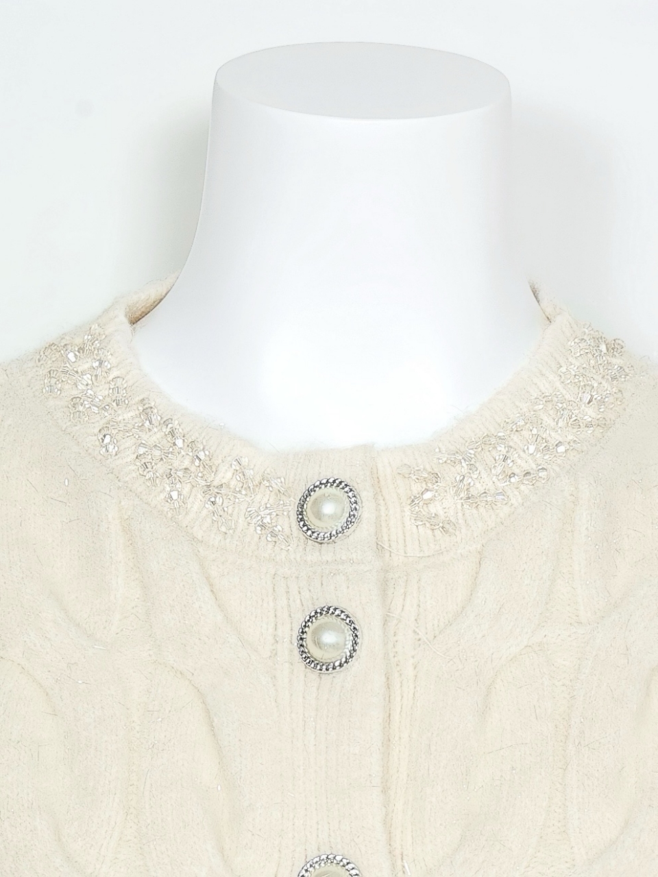 ソフィアペプラムカーディガンIVORY スタイリングイメージ4