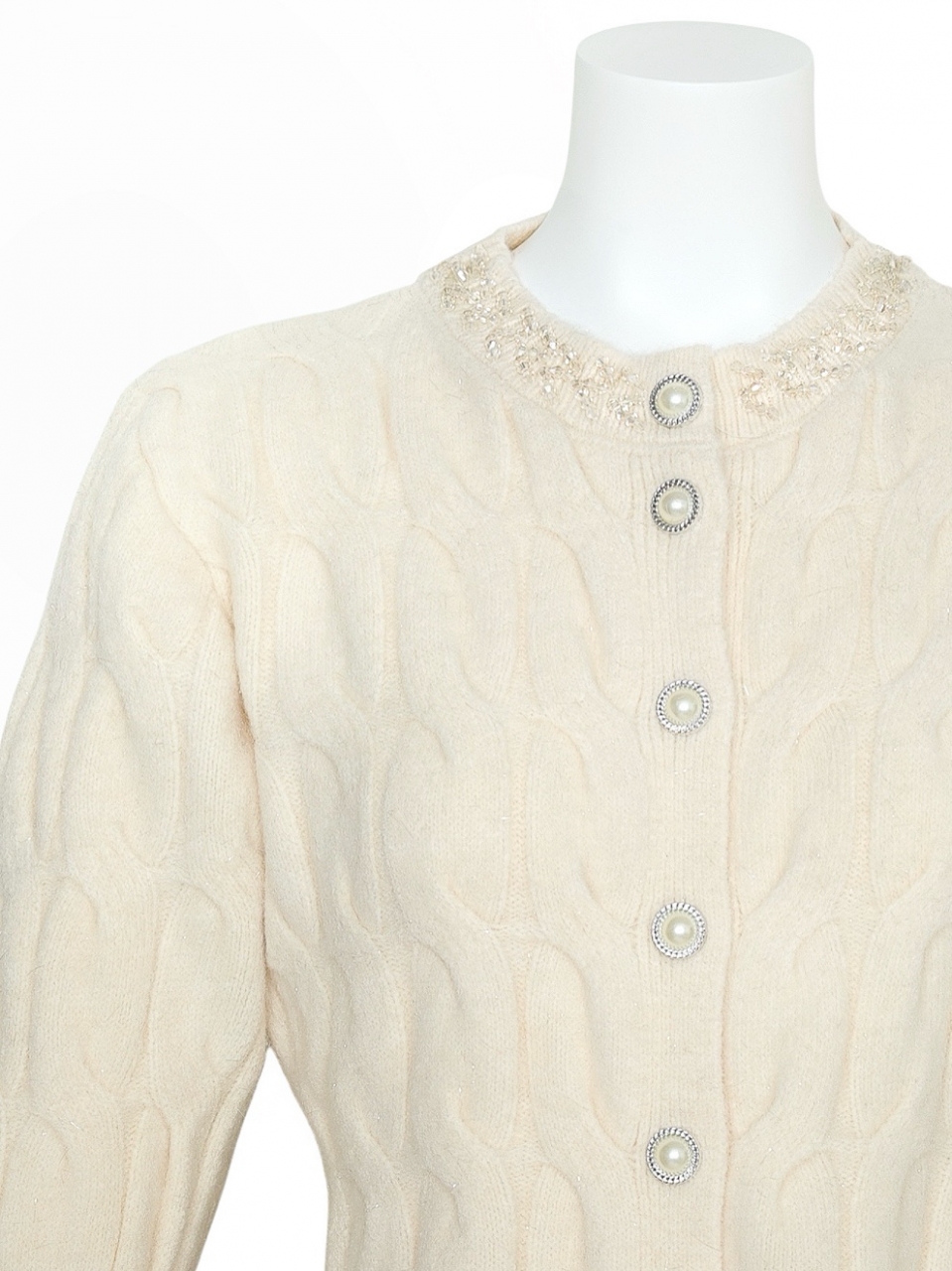 ソフィアペプラムカーディガンIVORY スタイリングイメージ5