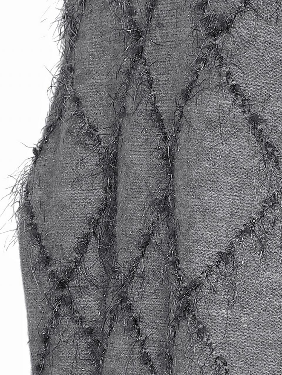 ラメフリンジダイアニットカーディガンGRAY スタイリングイメージ7