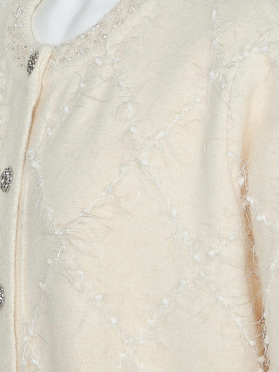 ラメフリンジダイアニットカーディガンIVORY スタイリングイメージ7