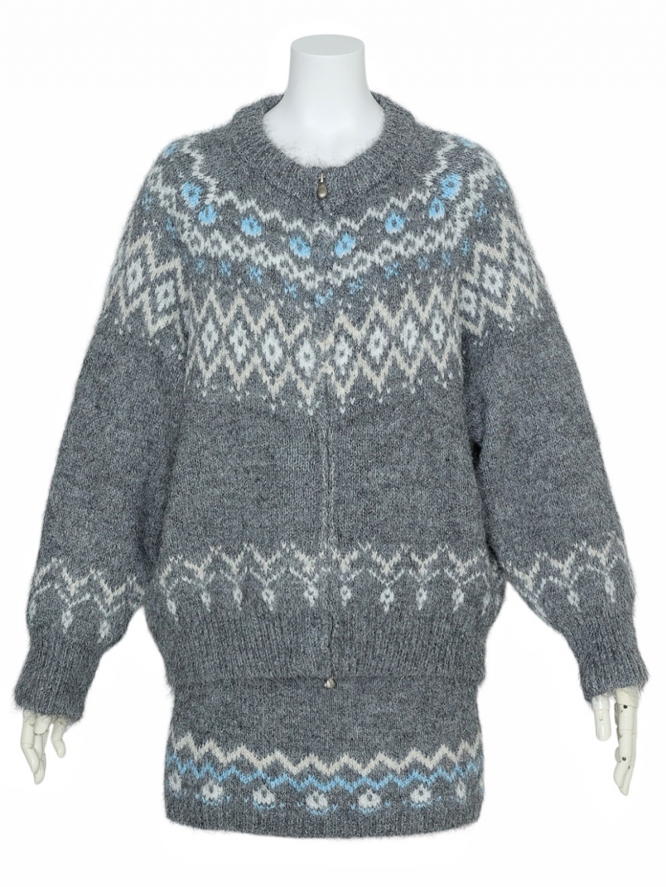 ノルディックウールニットセットアップGRAY スタイリングイメージ1