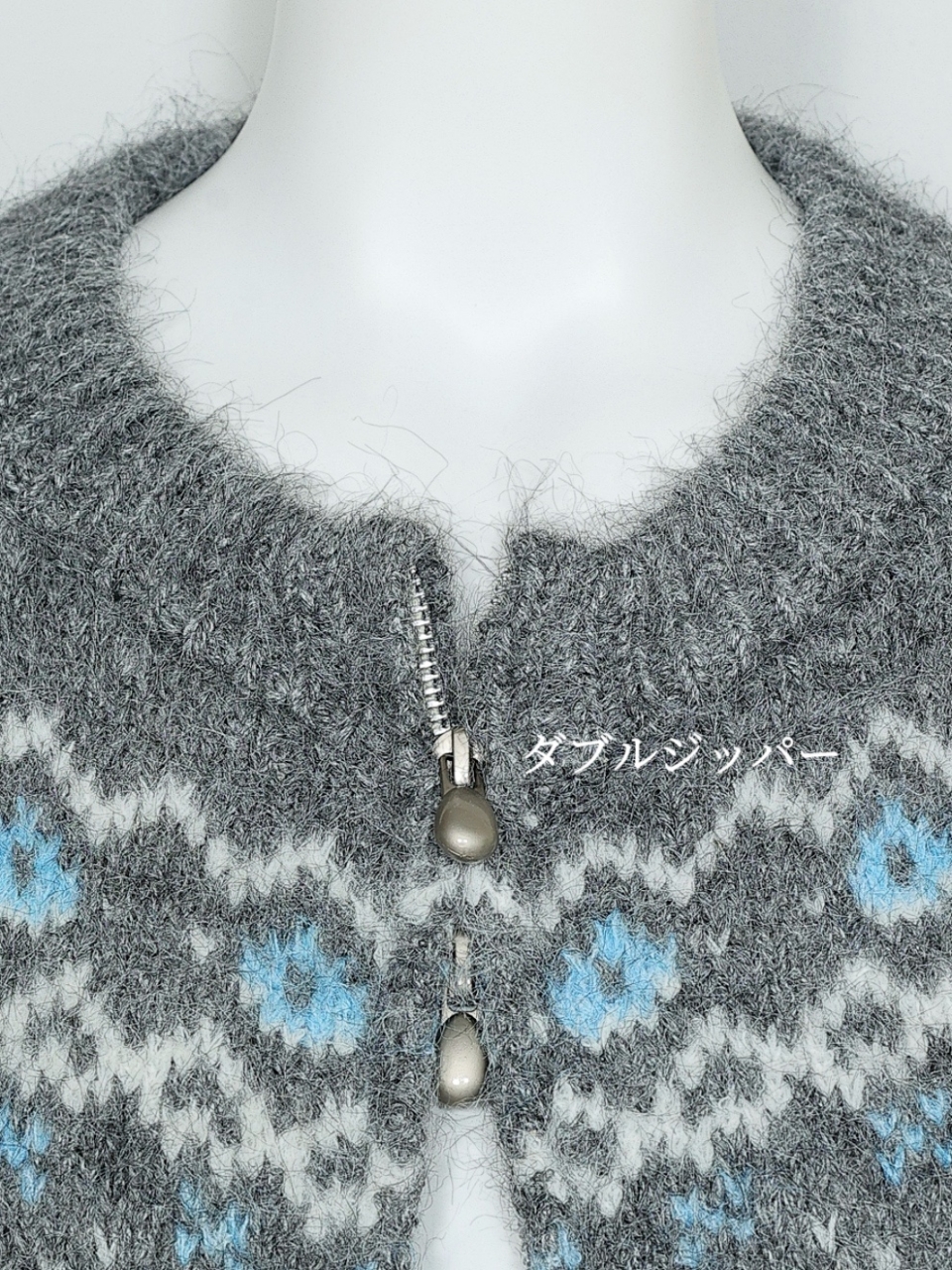 ノルディックウールニットセットアップGRAY スタイリングイメージ6