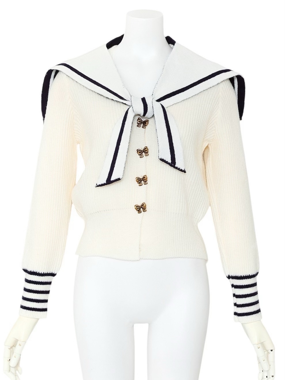 3WAYセーラーニットWHITE スタイリングイメージ2