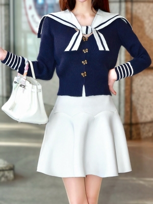 3WAYセーラーニットNAVY