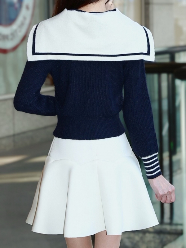 3WAYセーラーニットNAVY 商品イメージ5