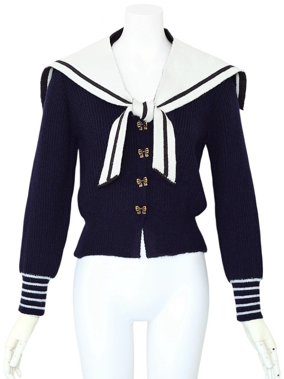 3WAYセーラーニットNAVY スタイリングイメージ1