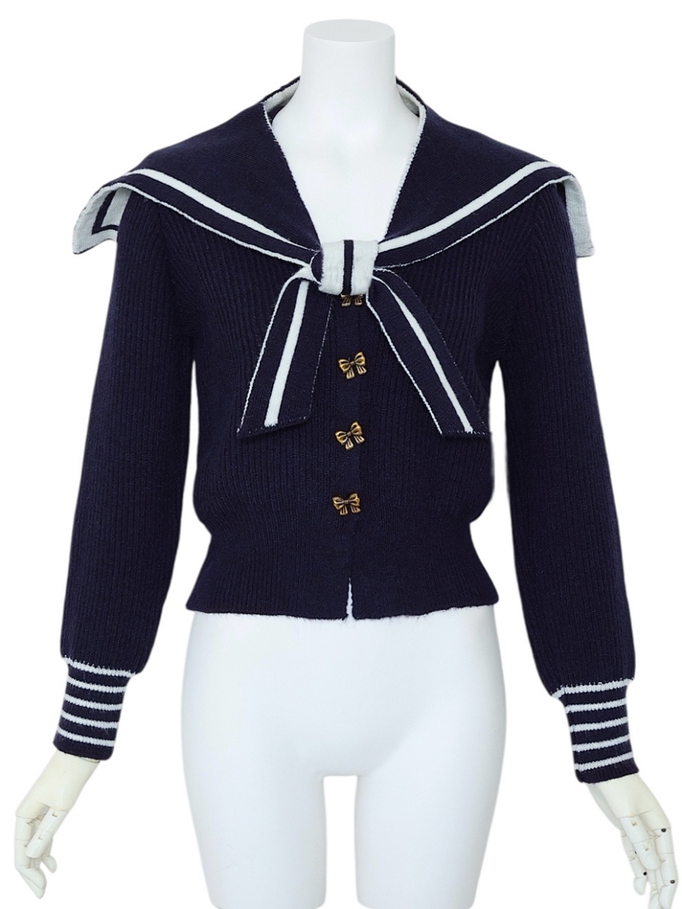 3WAYセーラーニットNAVY スタイリングイメージ2