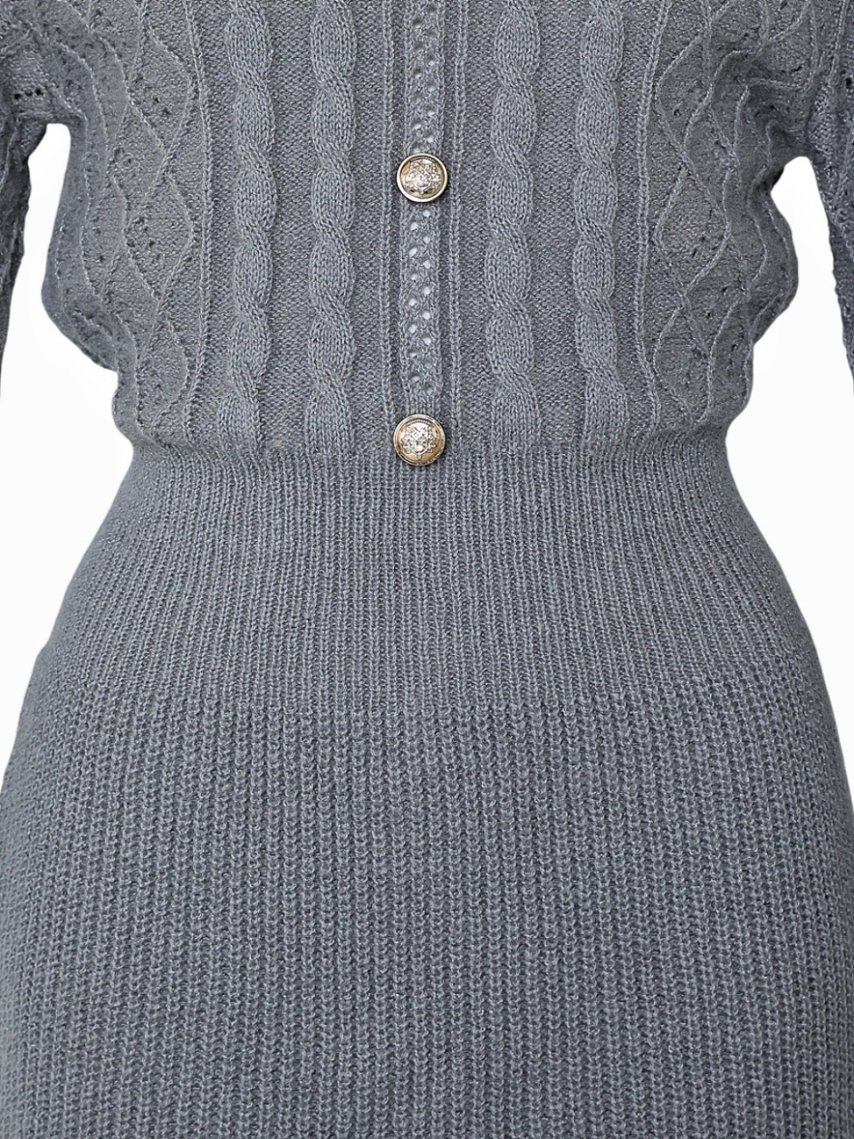 OliviaニットワンピースGRAY スタイリングイメージ7