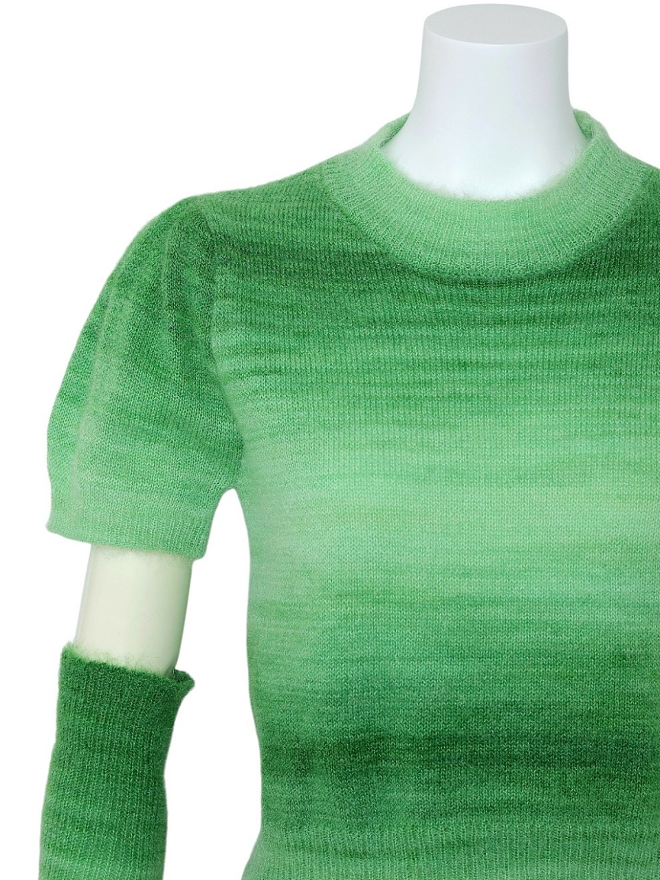 アームウォーマー付グラデニットGREEN スタイリングイメージ4