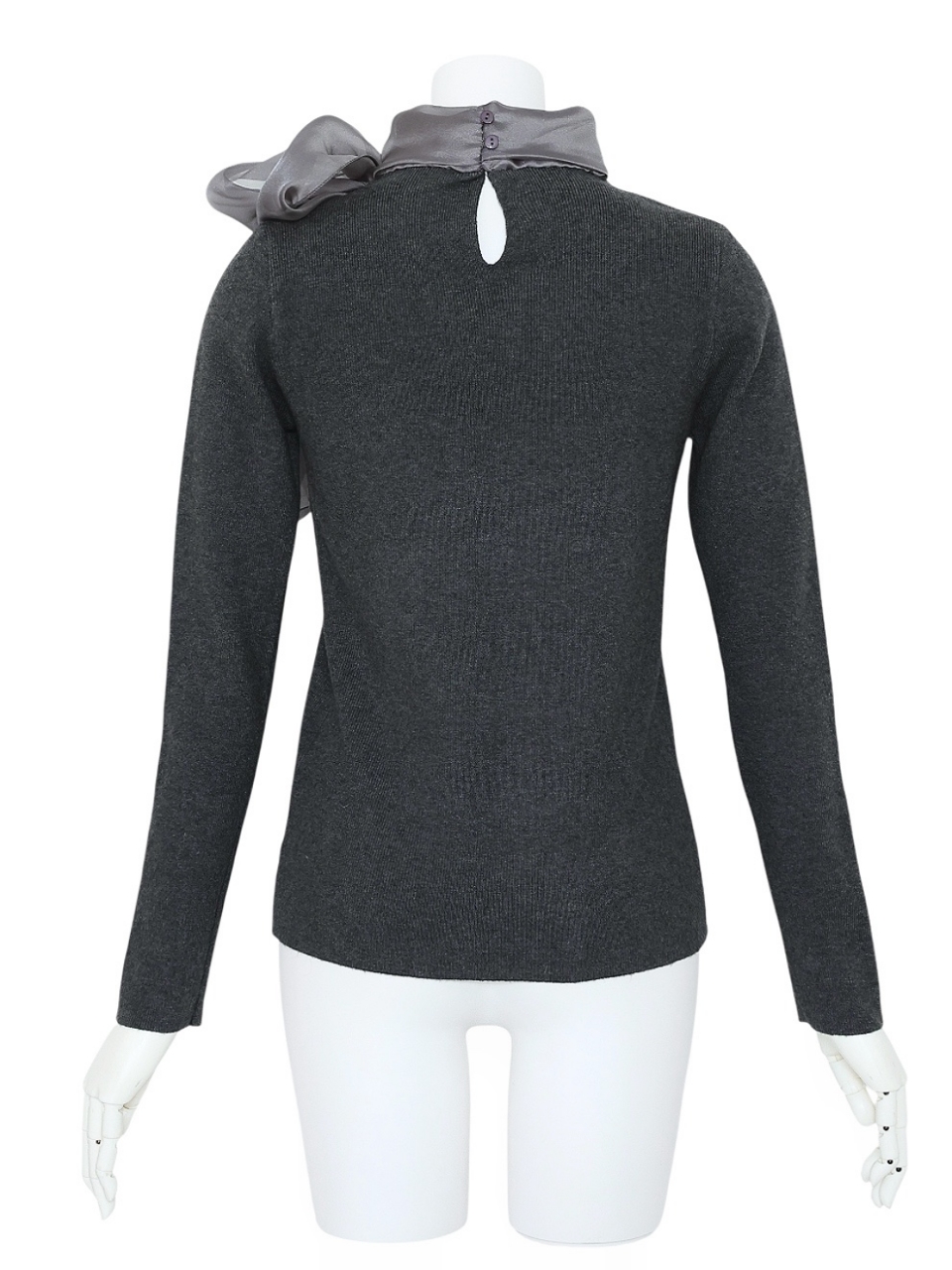 オーガンジーリボンニットGRAY スタイリングイメージ3