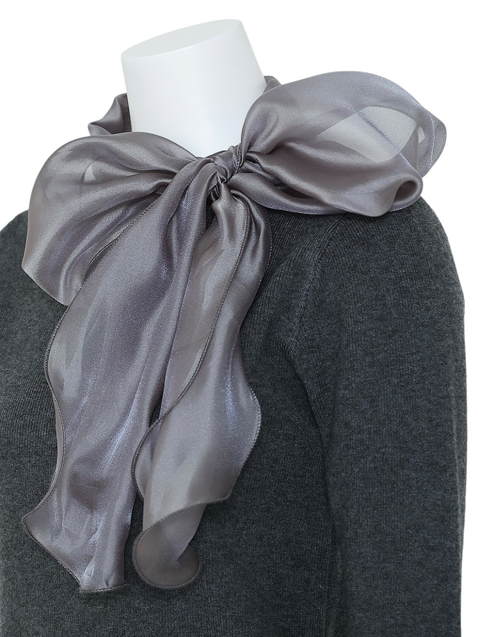 オーガンジーリボンニットGRAY スタイリングイメージ5