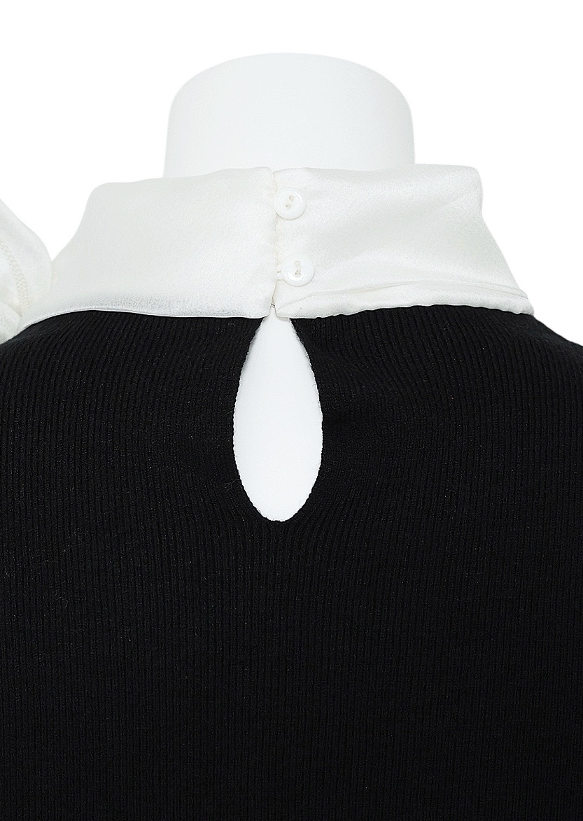 オーガンジーリボンニットBLACK スタイリングイメージ6