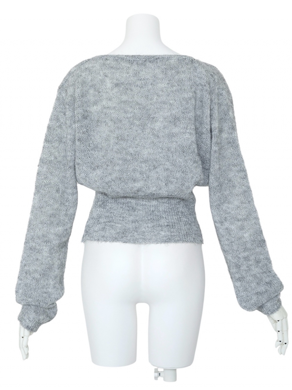 ボタニカルレースくびれカーディガンGRAY スタイリングイメージ4