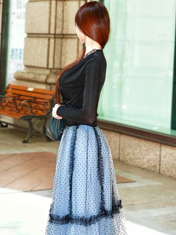 LUXE美ラインクロストップスBLACK 商品イメージ4