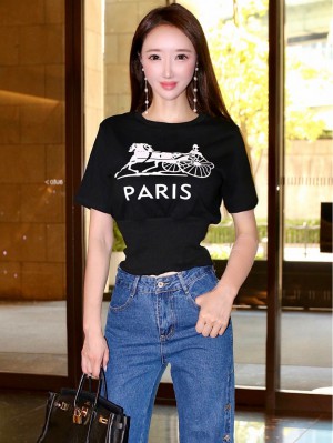 PARISお馬さんTシャツBLACK