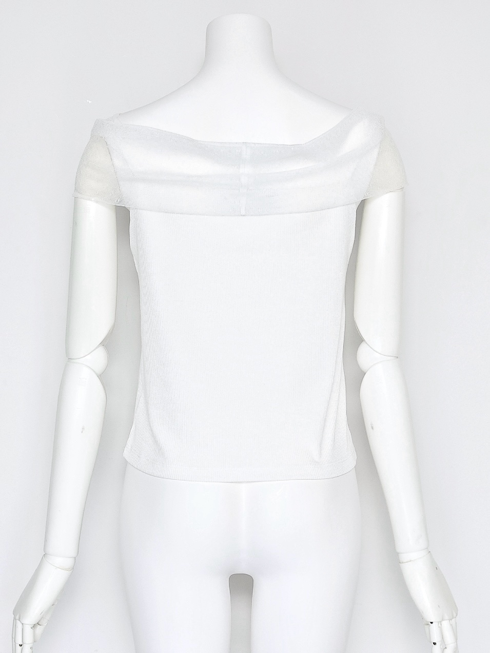 ドットチュール2wayトップスWHITE スタイリングイメージ5