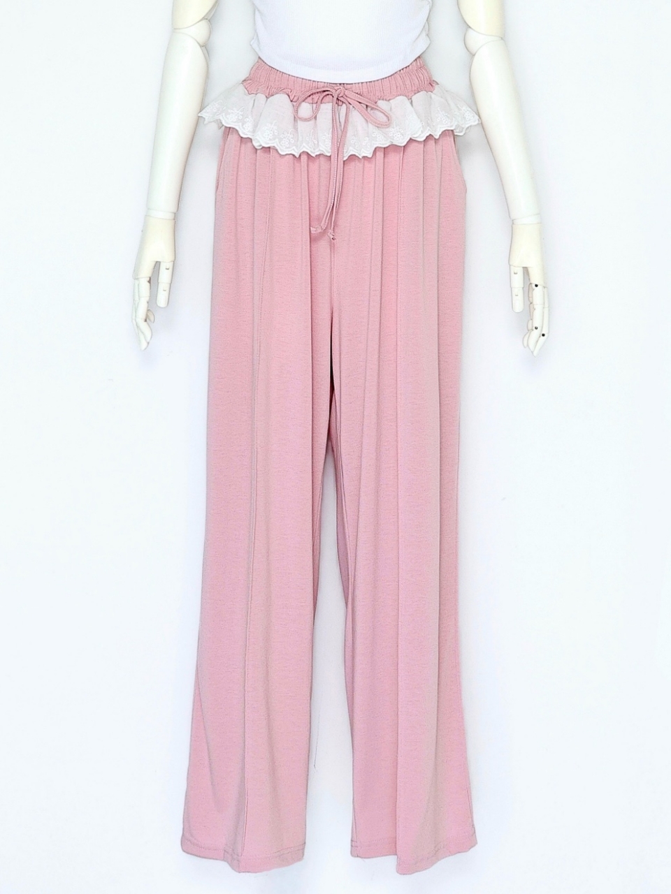 フリルパンツセットアップPINK スタイリングイメージ3