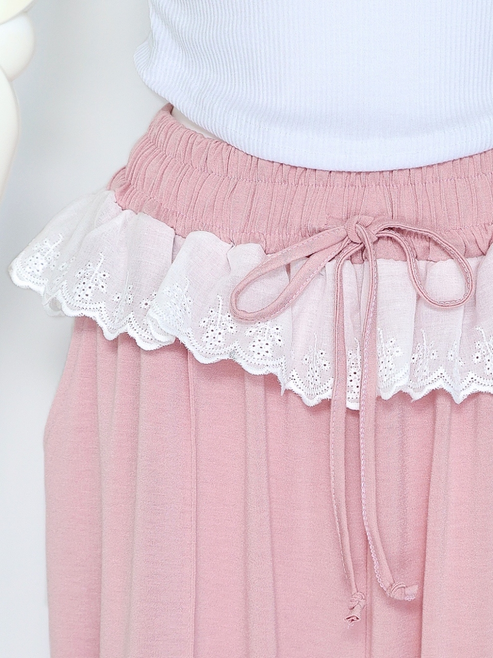 フリルパンツセットアップPINK スタイリングイメージ4