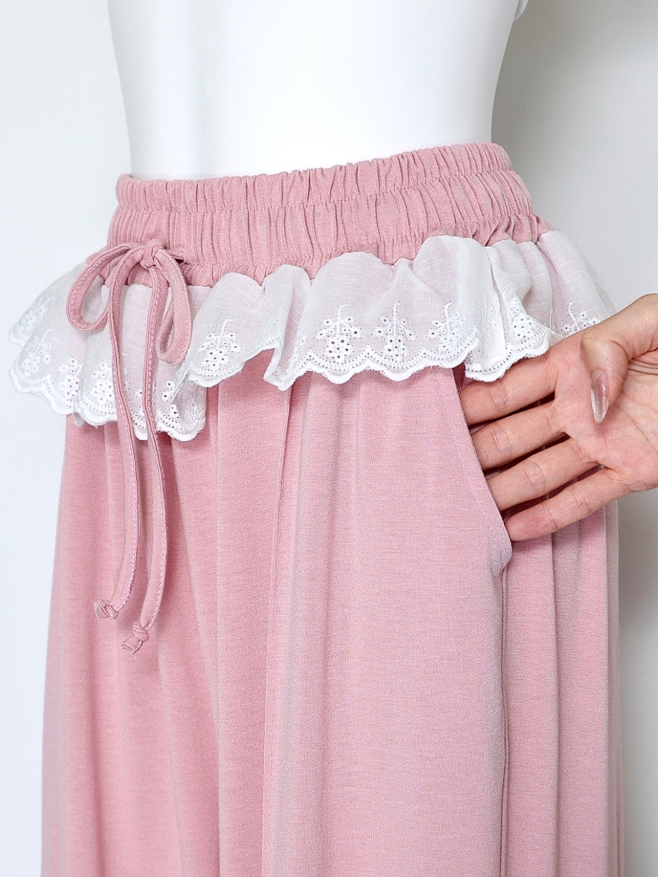 フリルパンツセットアップPINK スタイリングイメージ5