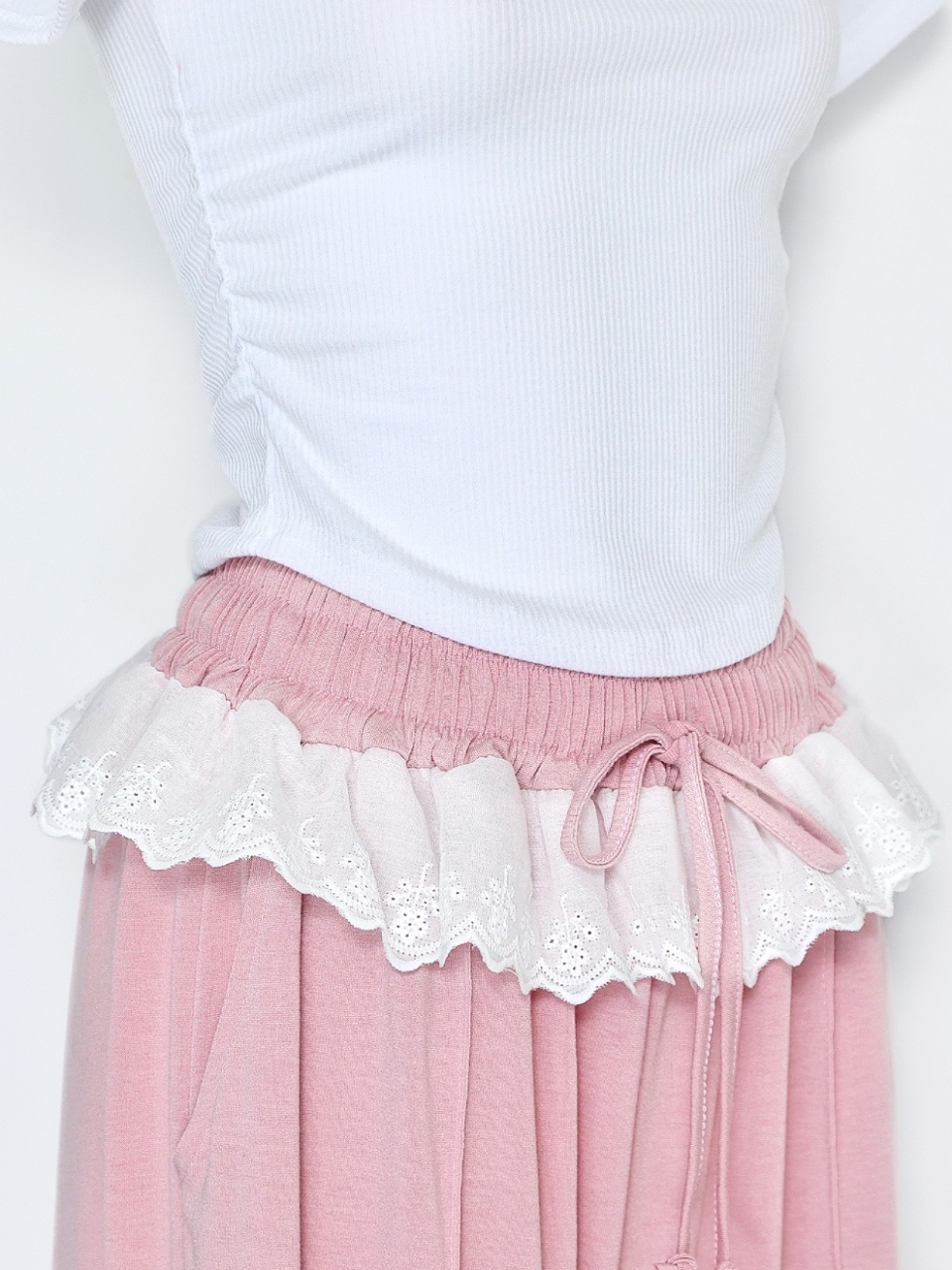 フリルパンツセットアップPINK スタイリングイメージ6