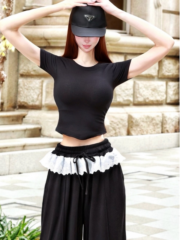 フリルパンツセットアップBLACK 商品イメージ2