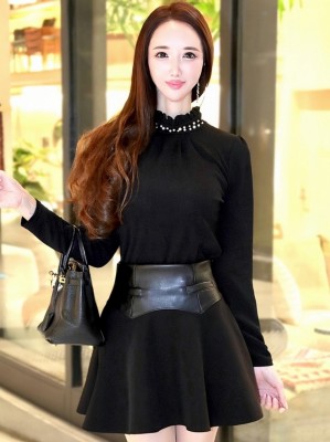 HAPPYBAG単品販売☆ご令嬢パールトップスBLACK