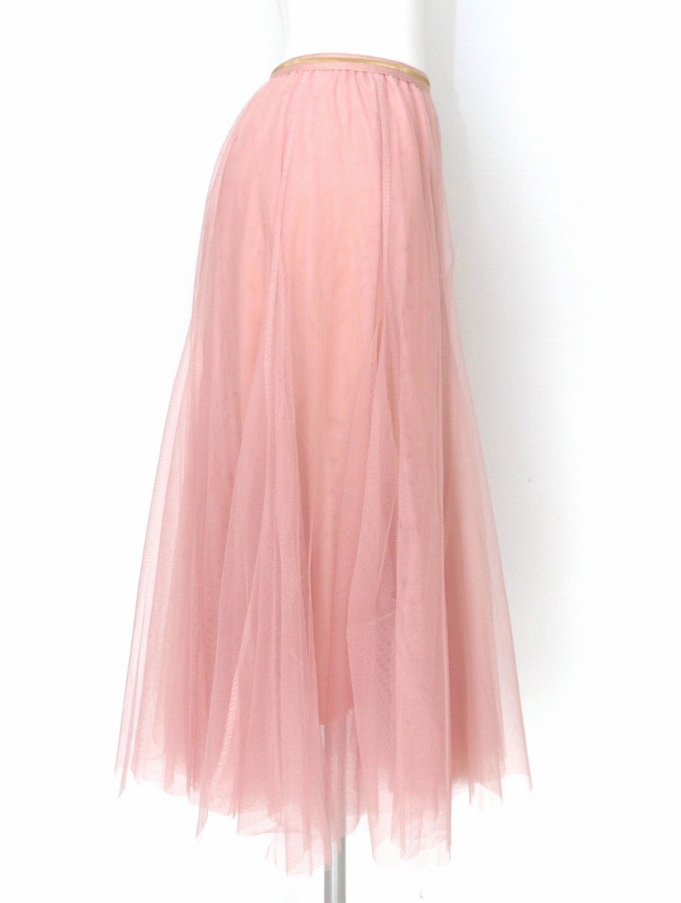 リッチチュールロングスカートpink Miimi Official Online Store リッチチュールロングスカートpink Miimi Official Online Store