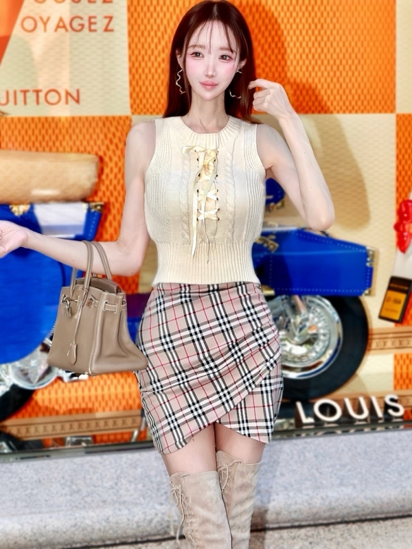 ニコルチェックミニスカート 商品イメージ2