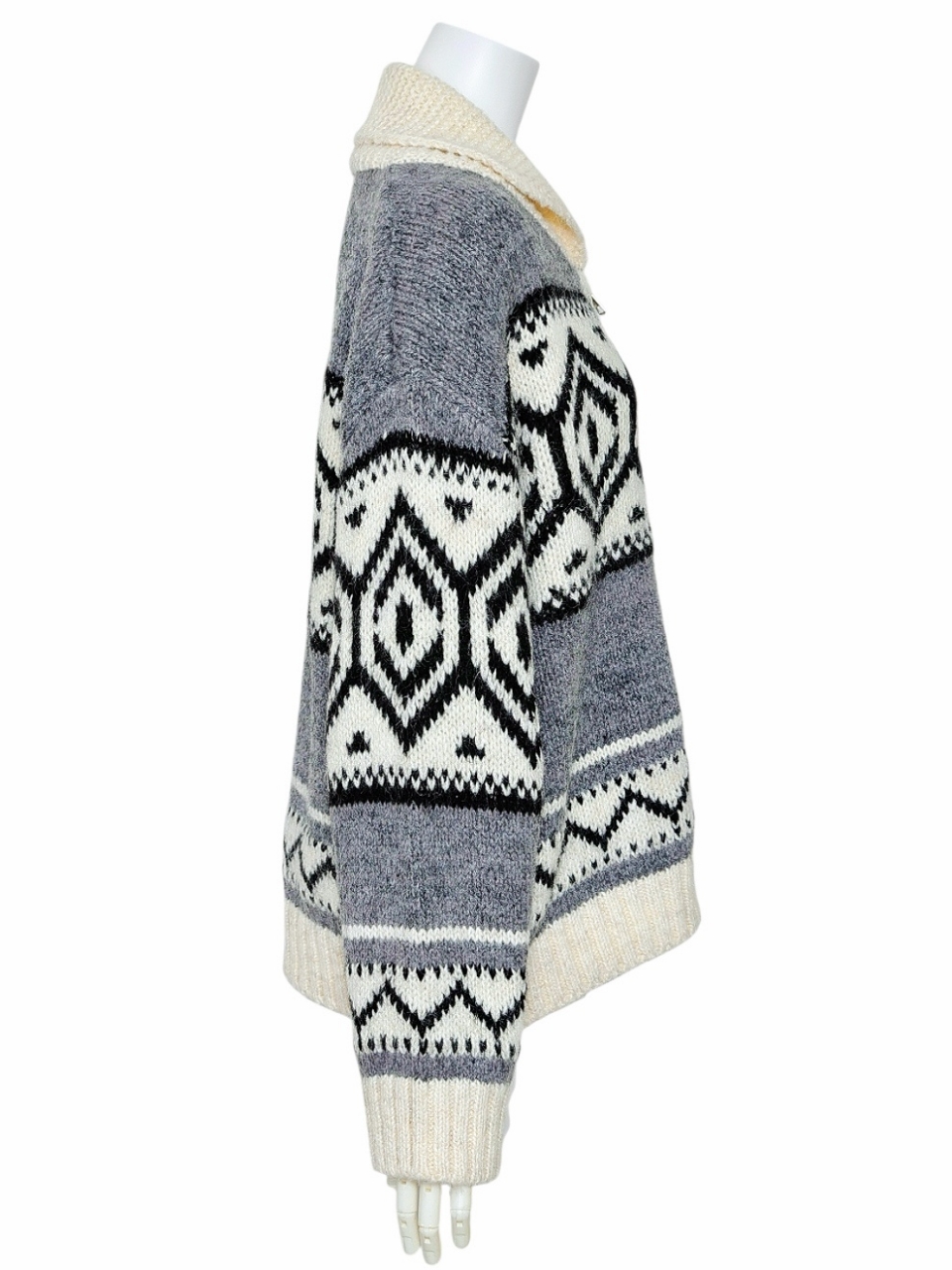 ノルディックリュクスWOOLブルゾンGRAY スタイリングイメージ2