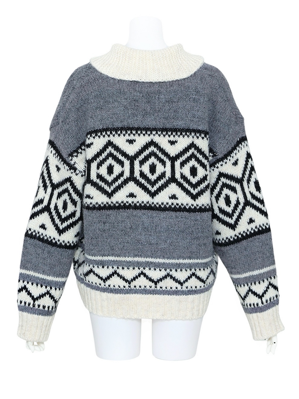 ノルディックリュクスWOOLブルゾンGRAY スタイリングイメージ3