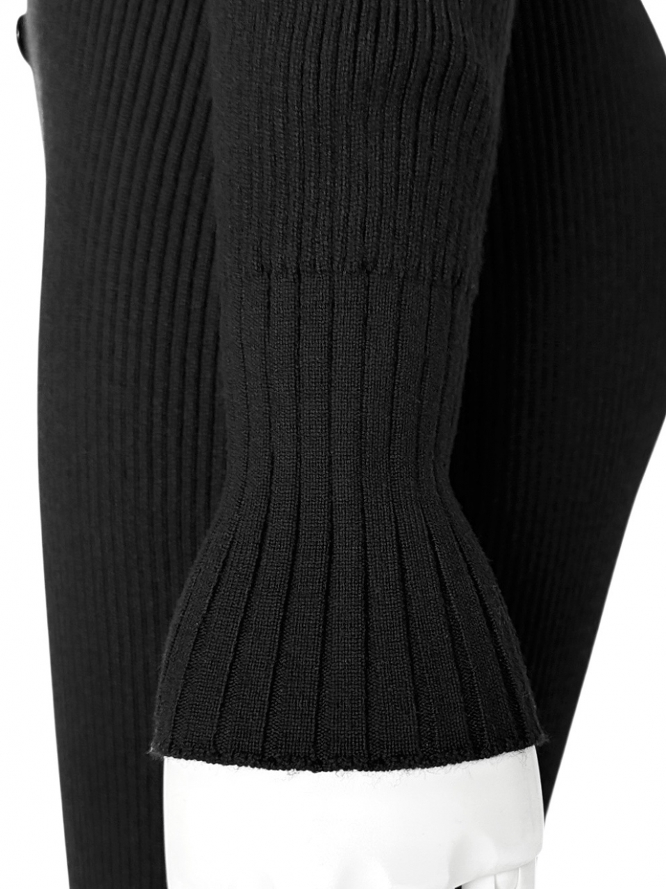 クチュールレースリブニットワンピースBLACK スタイリングイメージ8