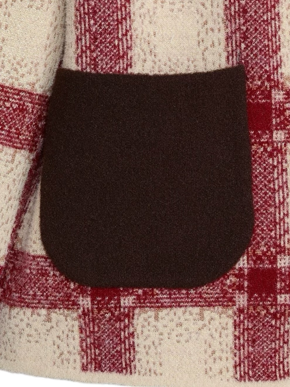 ビッグカラーリボンチェックブルゾンBORDEAUX スタイリングイメージ7