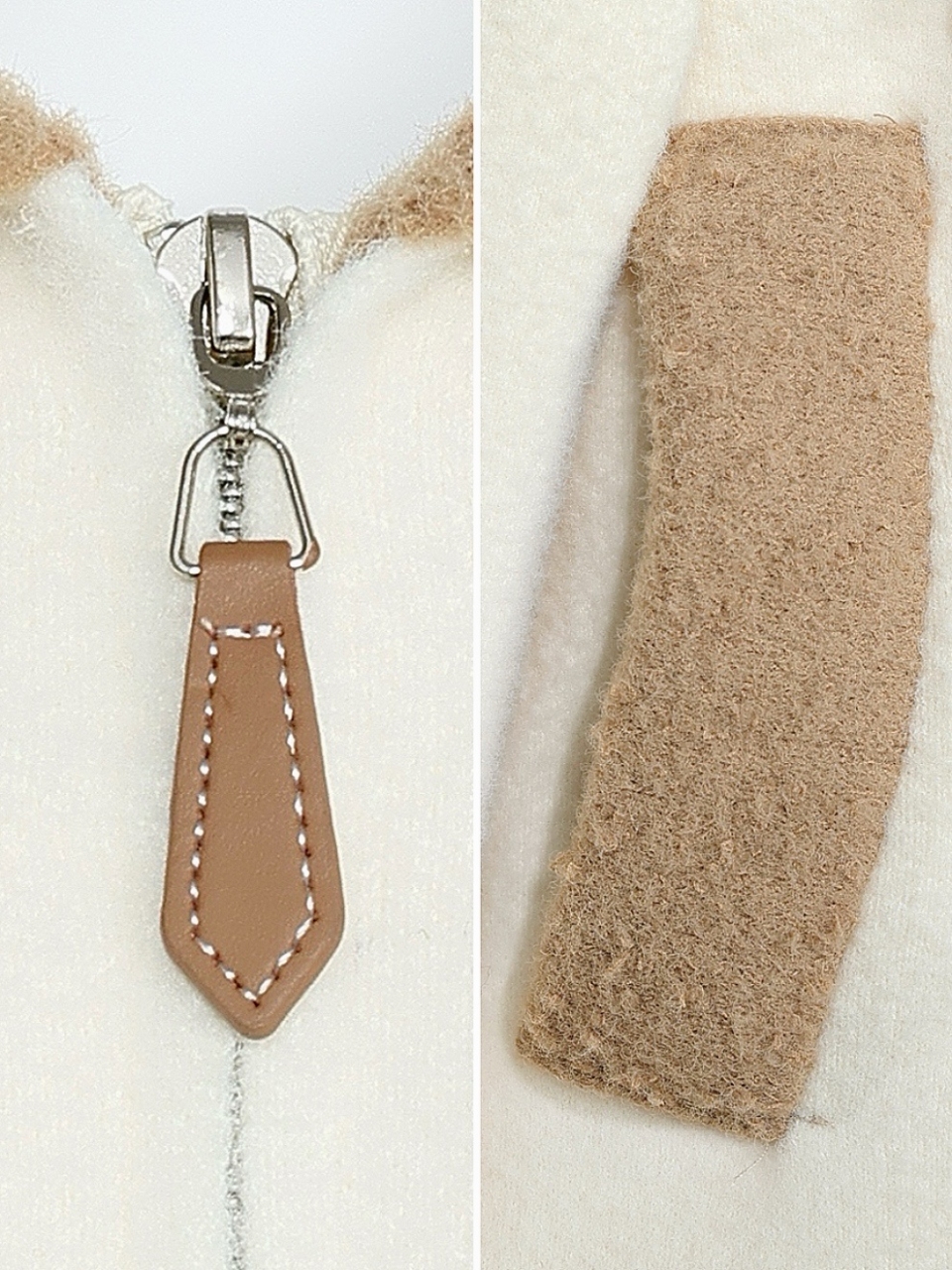 ケープカラーパイピングブルゾンIVORY スタイリングイメージ7