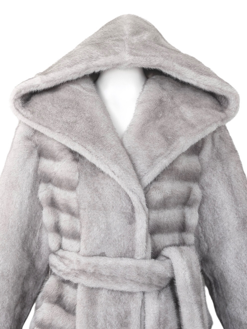 ☆再販予約31日23時迄☆LADYフェイクチンチラミンクファームートンコートGRAY スタイリングイメージ4