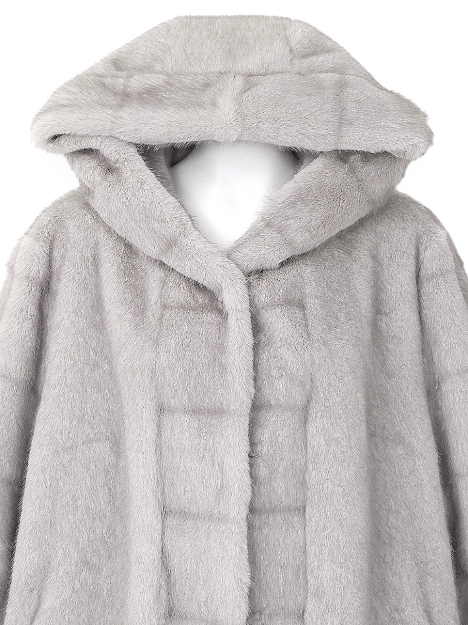 Grayフェイクミンクムートンコート スタイリングイメージ5